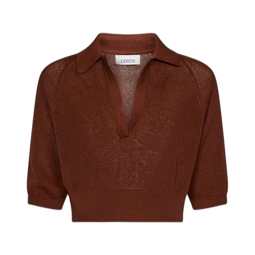 Cropped Polo Sweater