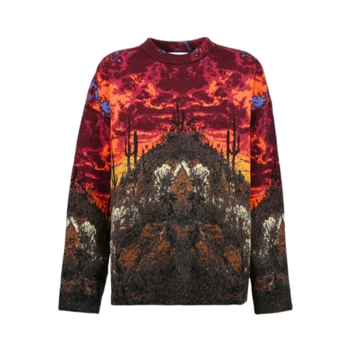 Printed Crewneck Sweater