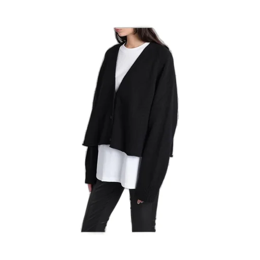 Cropped V-Neck Cardigan