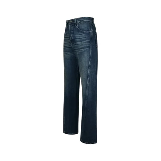 High-Waisted Straight Leg Jeans