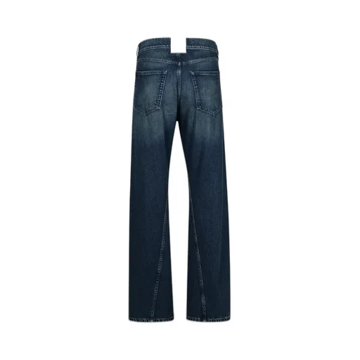 High-Waisted Straight Leg Jeans