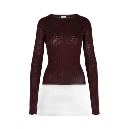 Ribbed Knit Long Sleeve Top