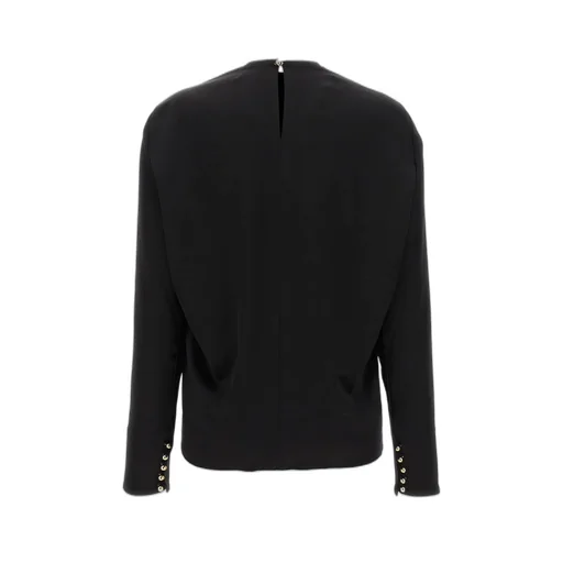 Draped Blouse With Embellishment