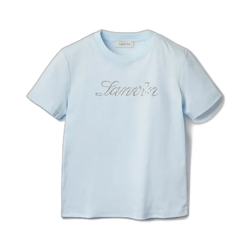 T-Shirt With Crystal Logo
