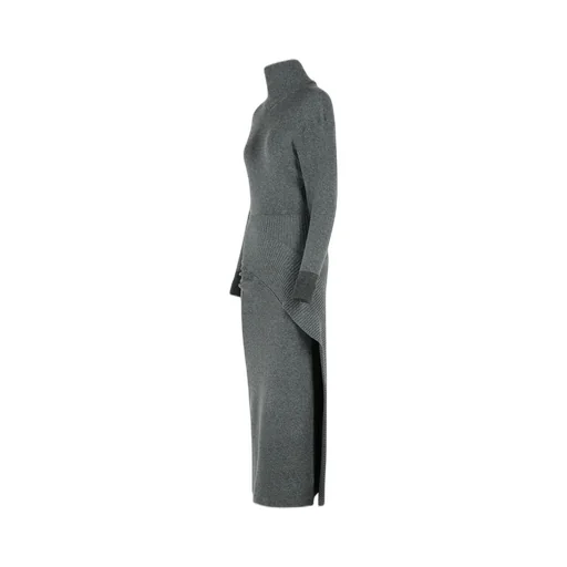 Asymmetric Knit Dress