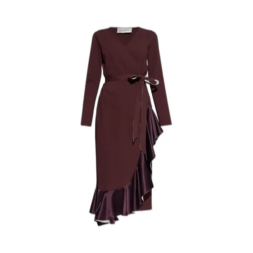 Wrap Dress With Ruffle Detail