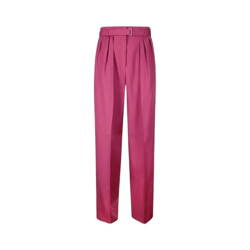 High-Waisted Pleated Trousers