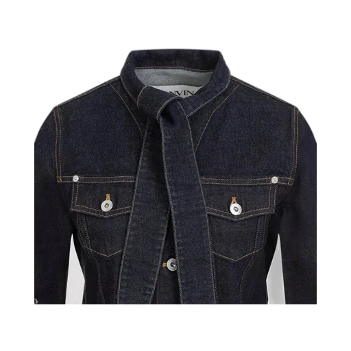Denim Jacket With Tie