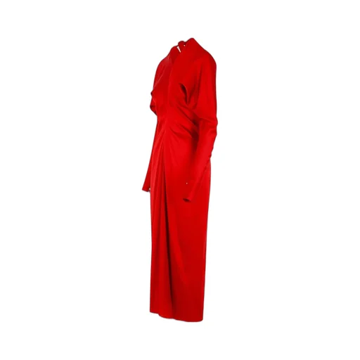 Long Sleeve Ruched Gown