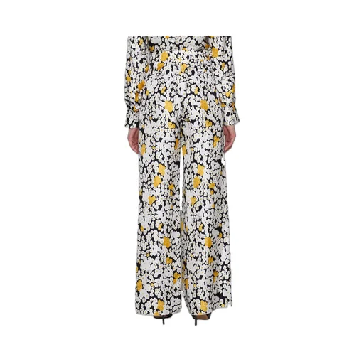 Floral Print Wide-Leg Pants