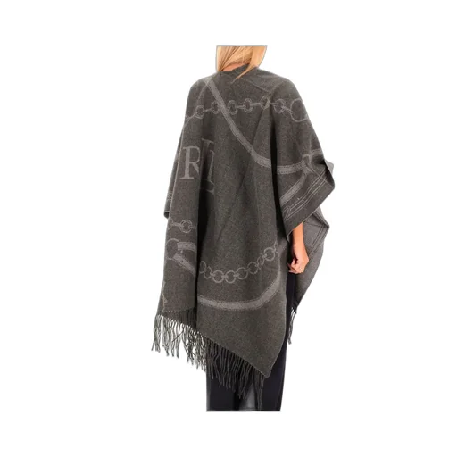 Poncho With Chain Print