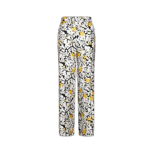 Floral Print Wide-Leg Pants
