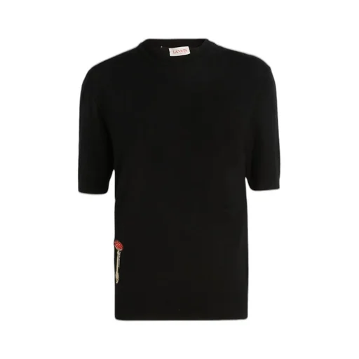 T-Shirt With Embroidered Rabbit And Lollipop