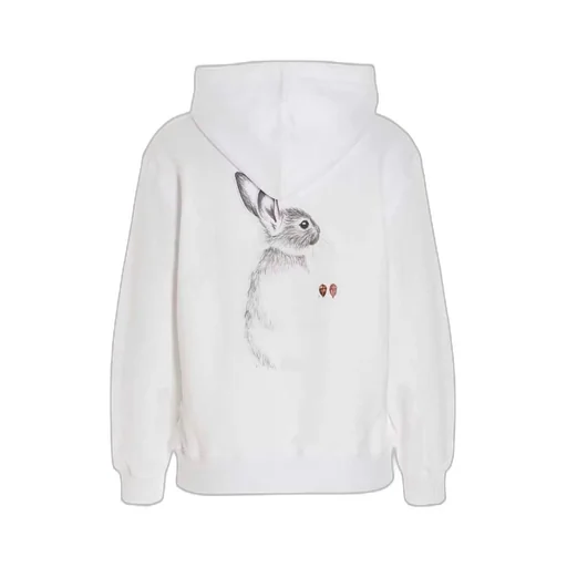 Hoodie With Floral Embroidery
