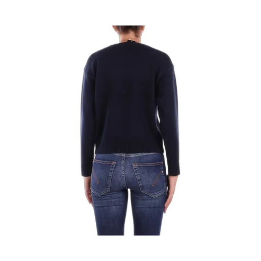 Crewneck Sweater With Dog Intarsia
