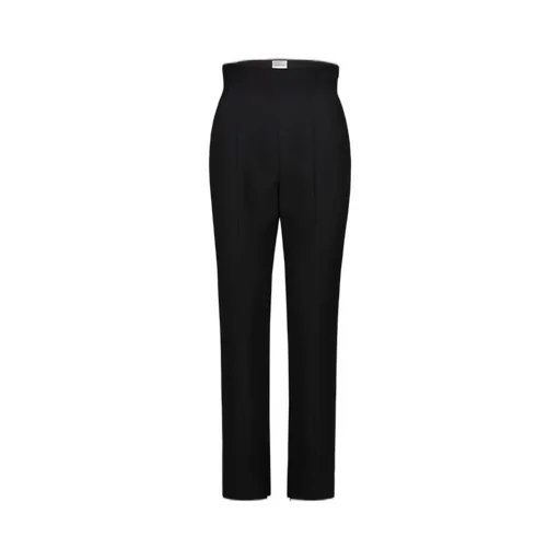 High-Waisted Straight-Leg Trousers