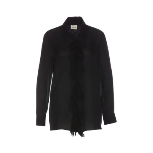 Ruffled Silk Shirt