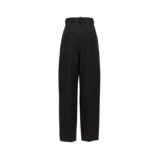 High-Waisted Pleated Trousers