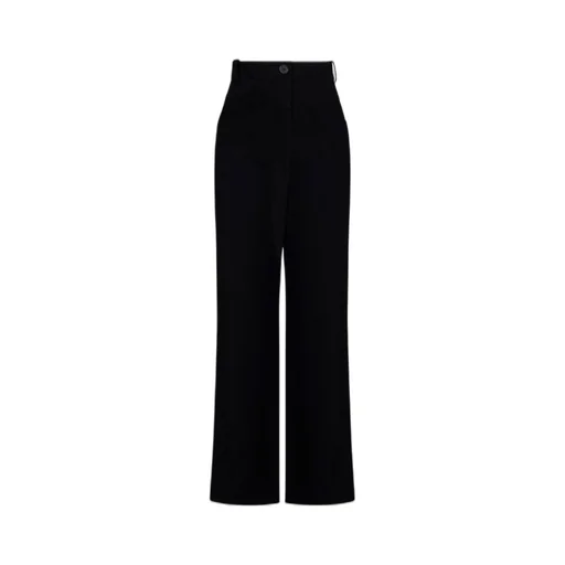 Wide-Leg High-Waisted Trousers