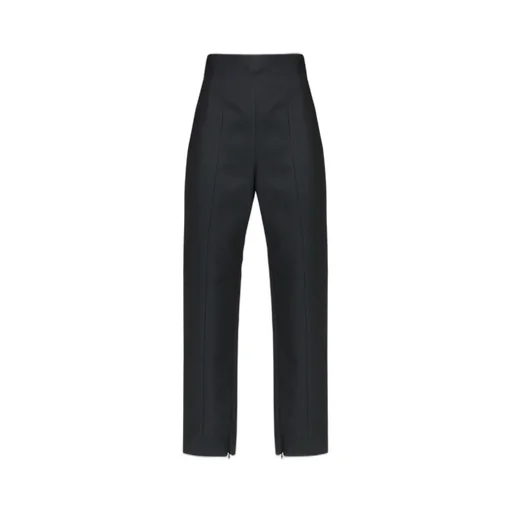 High-Waisted Straight-Leg Trousers