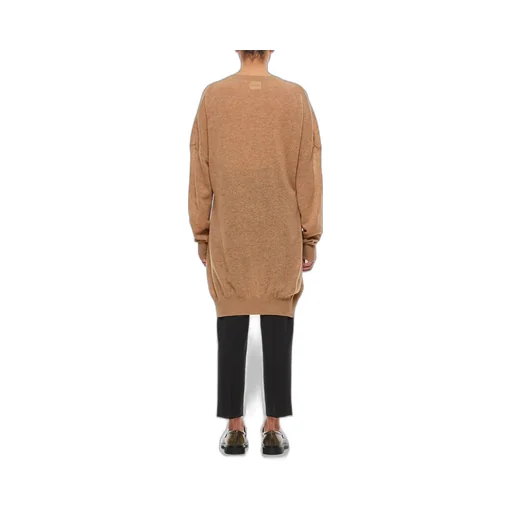 V-Neck Long Sweater Dress