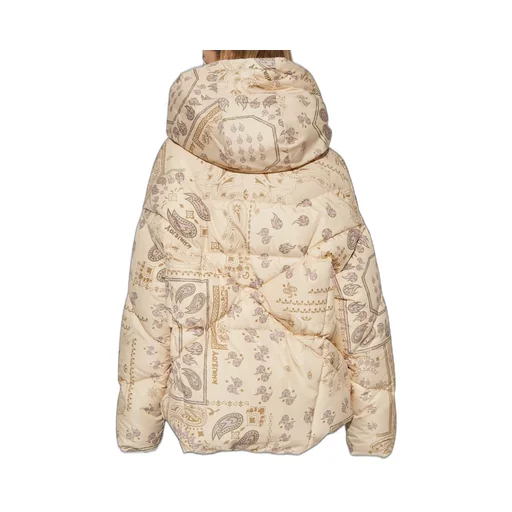Puffer Jacket With Paisley Print