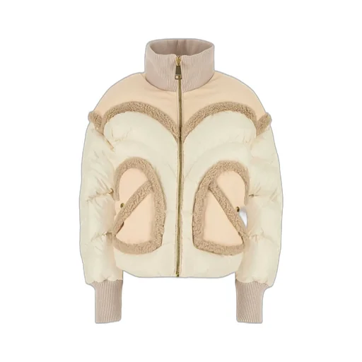 Down Jacket With Contrasting Trim