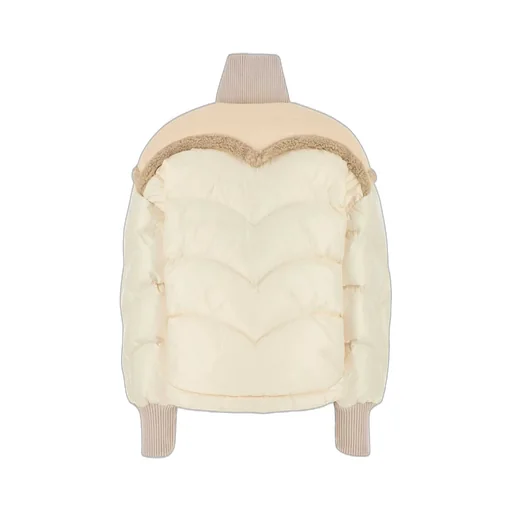 Down Jacket With Contrasting Trim