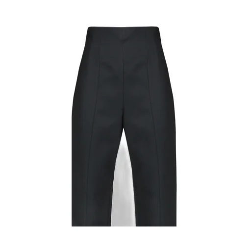 High-Waisted Straight-Leg Trousers