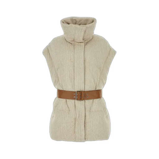 Padded Vest With Belt