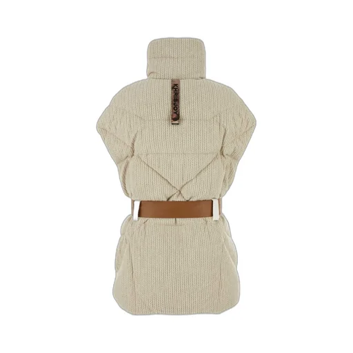 Padded Vest With Belt