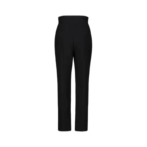 High-Waisted Straight-Leg Trousers