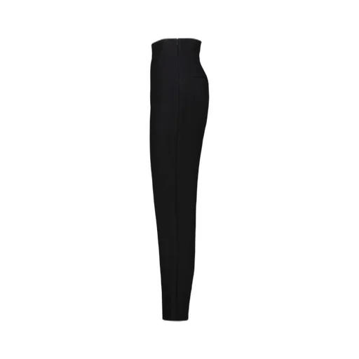 High-Waisted Straight-Leg Trousers