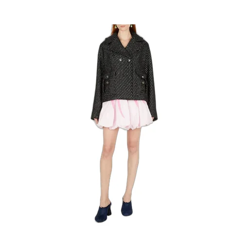 Bubble Hem Mini Skirt