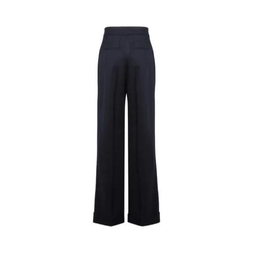 High-Waisted Pleated Trousers