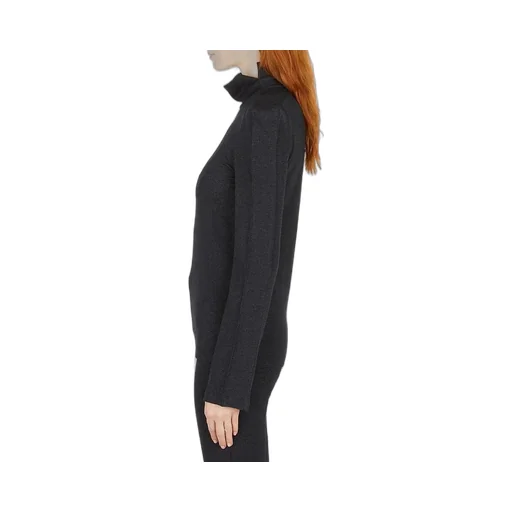 Turtleneck Top With Padded Shoulders