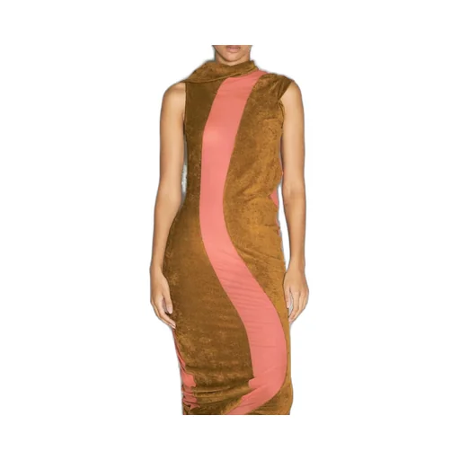 Asymmetric Draped Dress