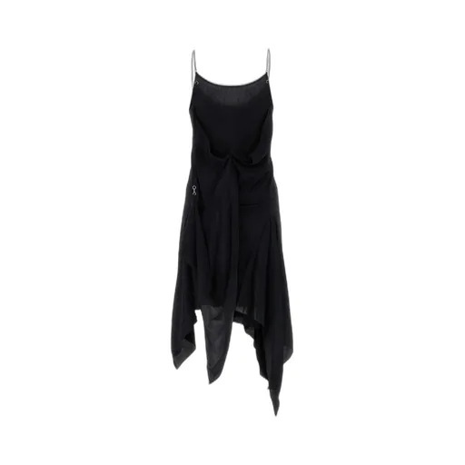 Asymmetric Hem Slip Dress