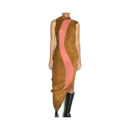 Asymmetric Draped Dress