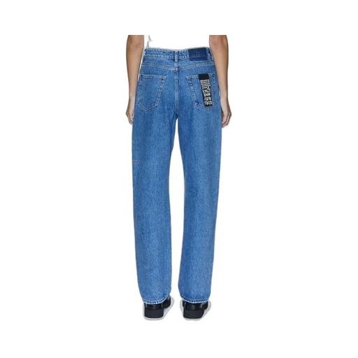 High Waisted Straight Leg Jeans