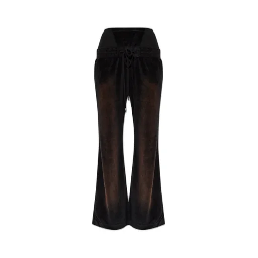 Flared Velour Track Pants