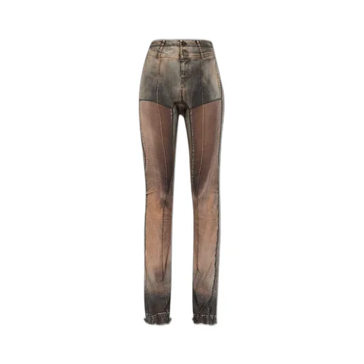 Sheer Mesh Flare Pants