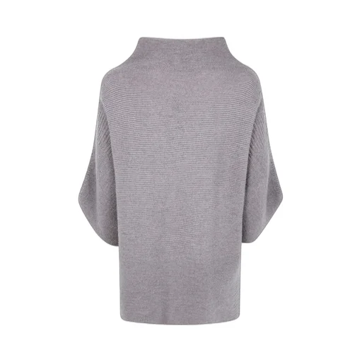 Mock Neck Ribbed Knit Sweater