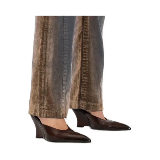 Wedge Ankle Strap Pumps