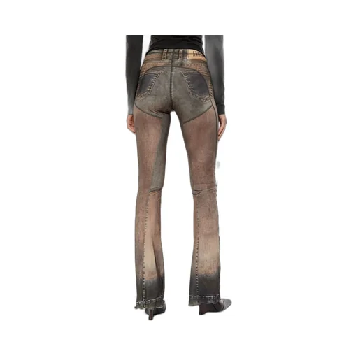 Sheer Mesh Flare Pants