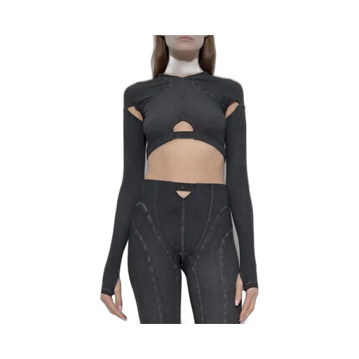Cropped Long Sleeve Top