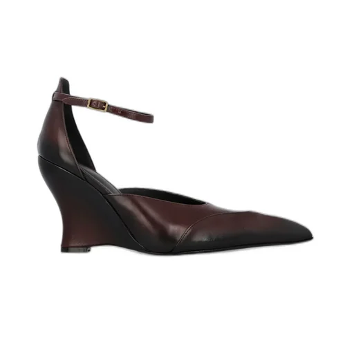 Wedge Ankle Strap Pumps