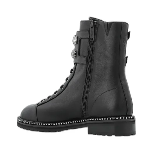Combat Boots With Embellishments