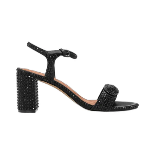 Embellished Block Heel Sandals