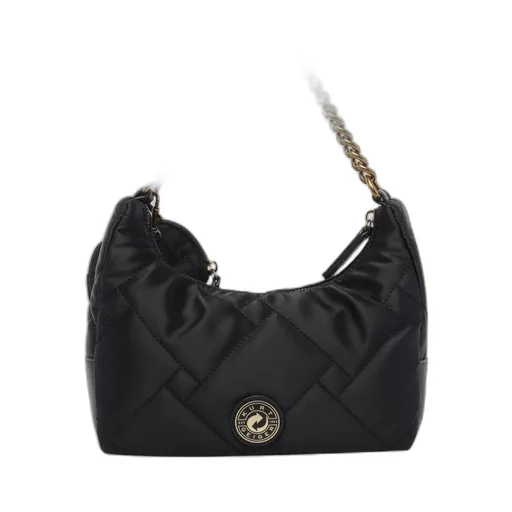 Quilted Shoulder Bag With Coin Purse